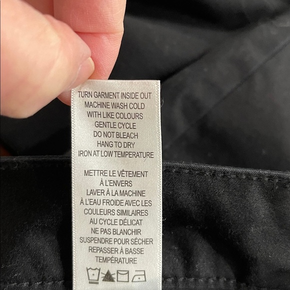 Ricki's High Rise Skinny Twill Jeans Black Stretch Size 8 - Picture 9 of 11